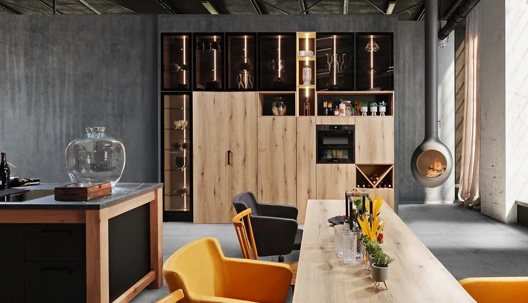 Cuisine moderne sur-mesure avec îlot central installée à Briey par IDEE&CO